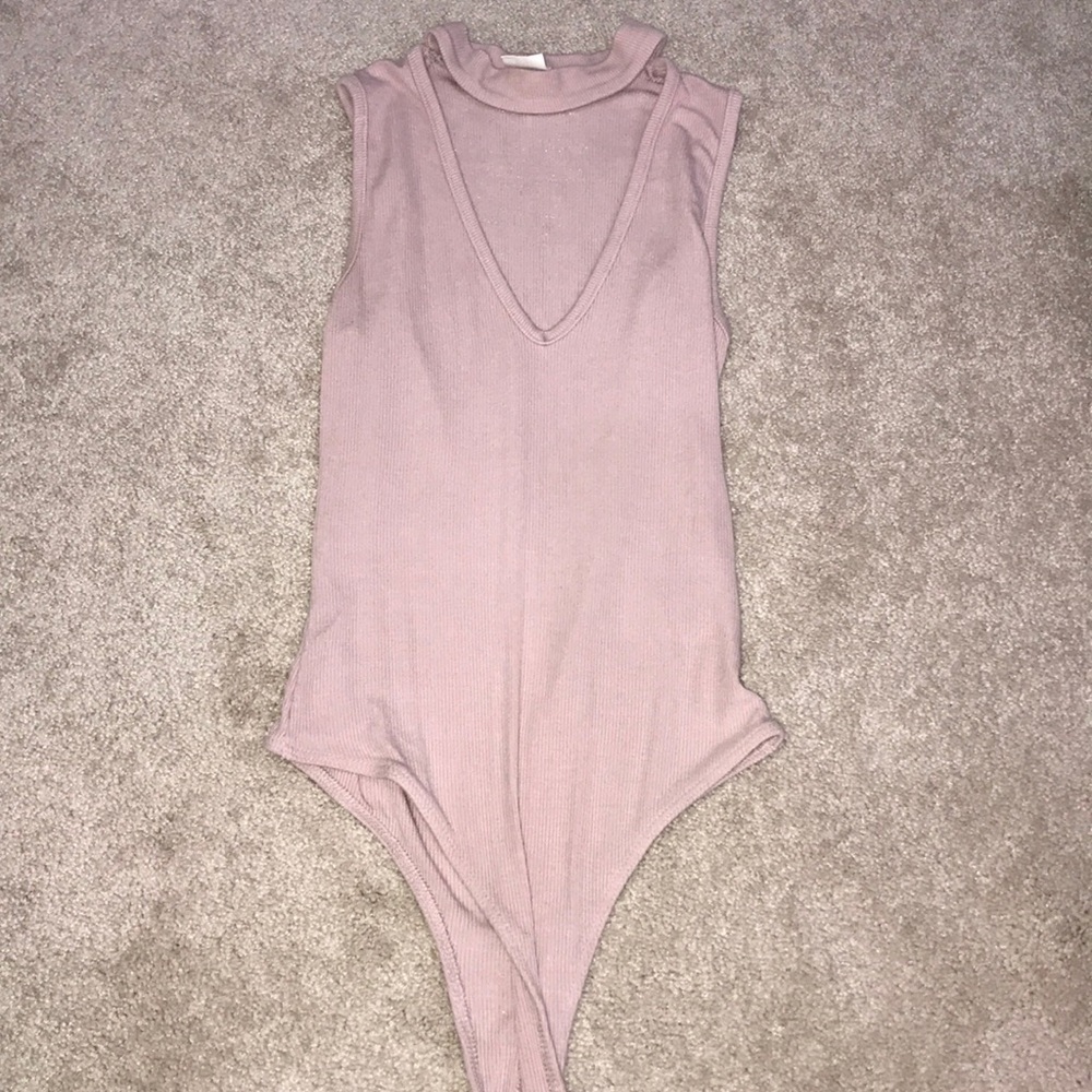 Blush pink body suit
